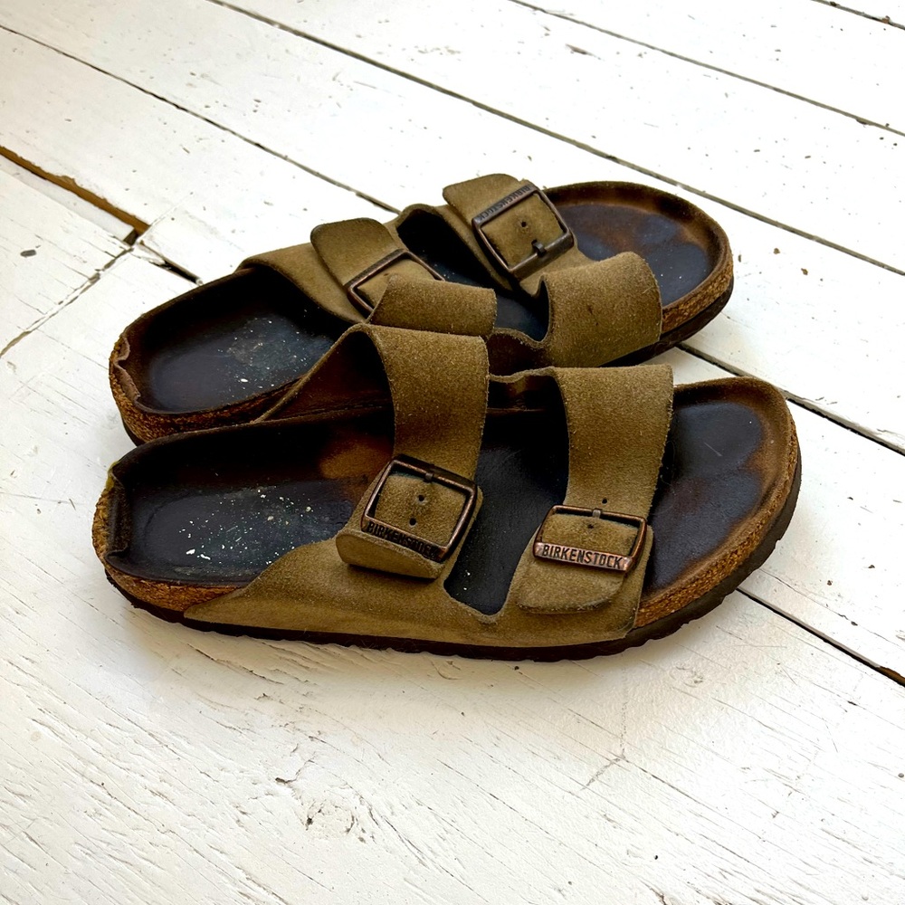 Birkenstock Taupe suede Arizona size 39